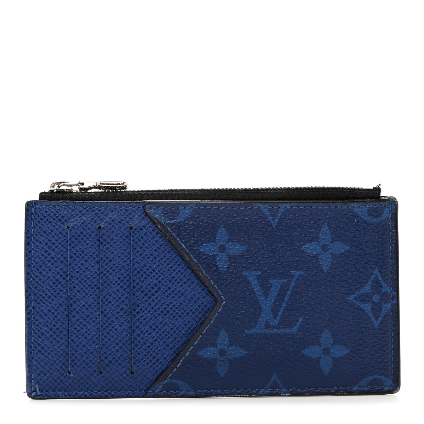 Monogram Taiga Coin Card Holder Cobalt