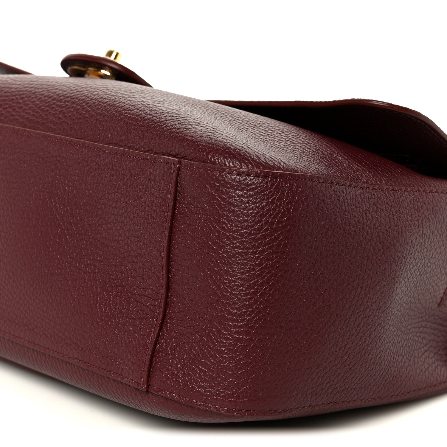 Chanel Grained Calfskin Small Souplissimo Maxi Flap Burgundy 10 of 11