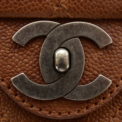 Chanel Caviar Outdoor Ligne Flap Brown 10 of 10