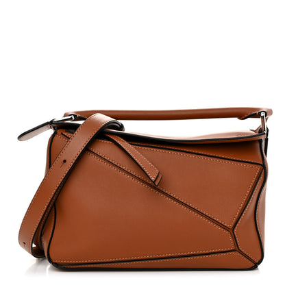 Loewe Calfskin Small Puzzle Bag Tan 1 of 10