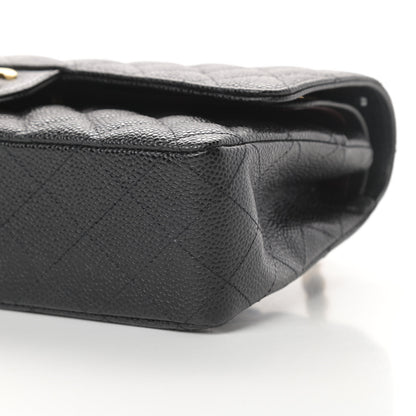Chanel Caviar Quilted Medium Double Flap Black 10 of 11