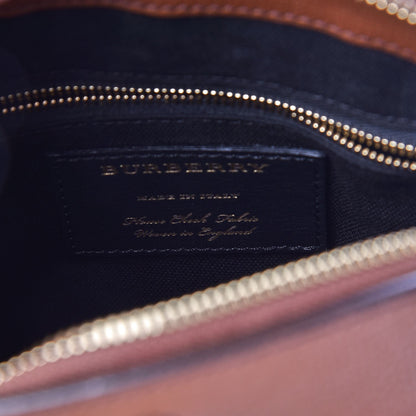 Burberry House Check Small Milverton Satchel Tan 7 of 9