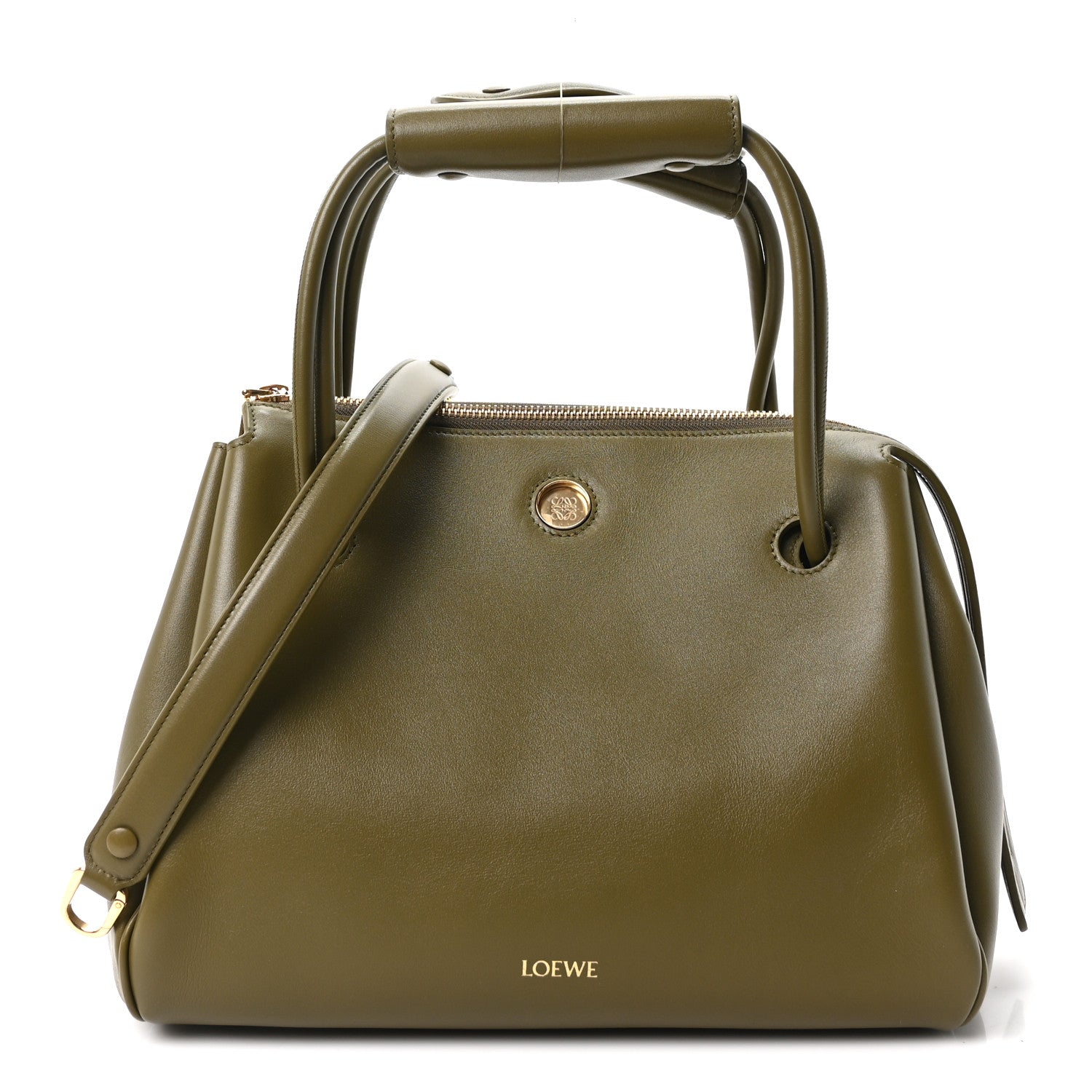 Loewe Supple Calfskin Medium Madrid Bag Olive 1 of 10
