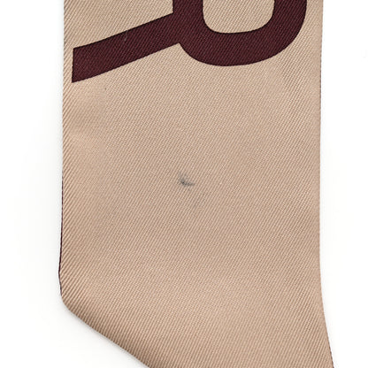 Christian Dior Silk Oblique Mitzah Scarf Bordeaux 4 of 8