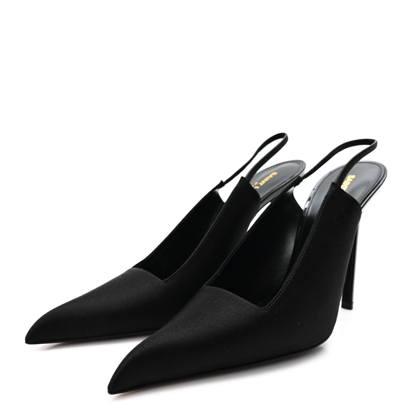 Raso Regale Raven 110 Slingback Pumps 38.5 Black