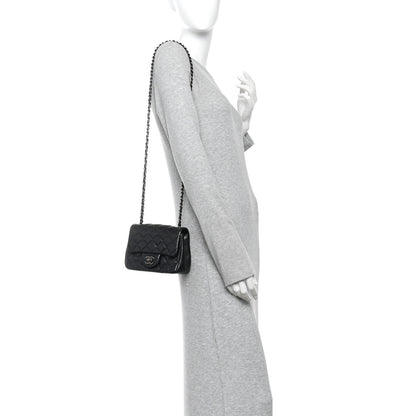 Chanel Caviar Quilted Mini Square Flap Black 2 of 10