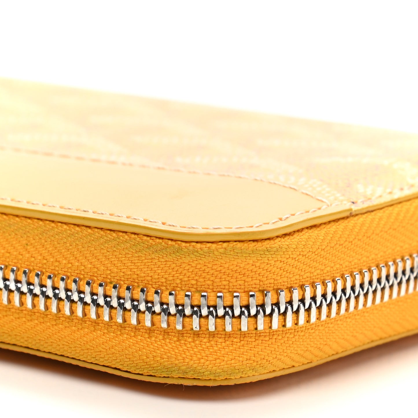 Goyardine Matignon Zip Around GM Wallet Yellow