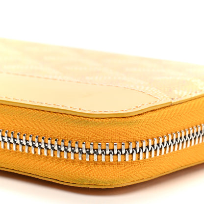 Goyard Goyardine Matignon Zip Around GM Wallet Yellow 11 of 12