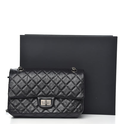 Chanel Aged Calfskin Quilted 2.55 Reissue 225 Flap Black 11 of 11