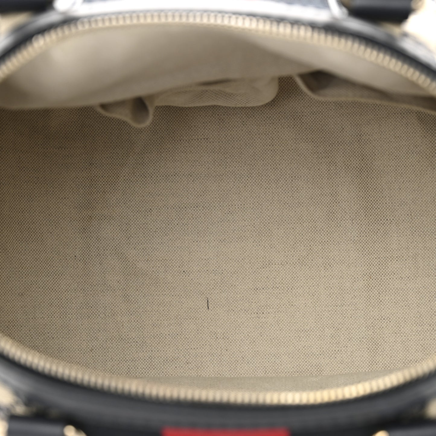 Monogram Selleria Calfskin Vintage Web Medium Boston Beige Blue