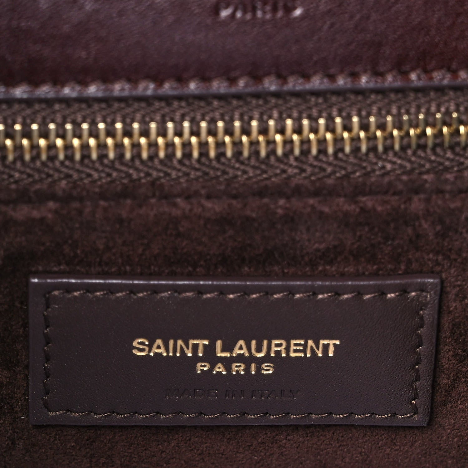 Saint Laurent Calfskin Woven Monogram Medium Niki Chain Satchel Burnt Brown 5 of 9