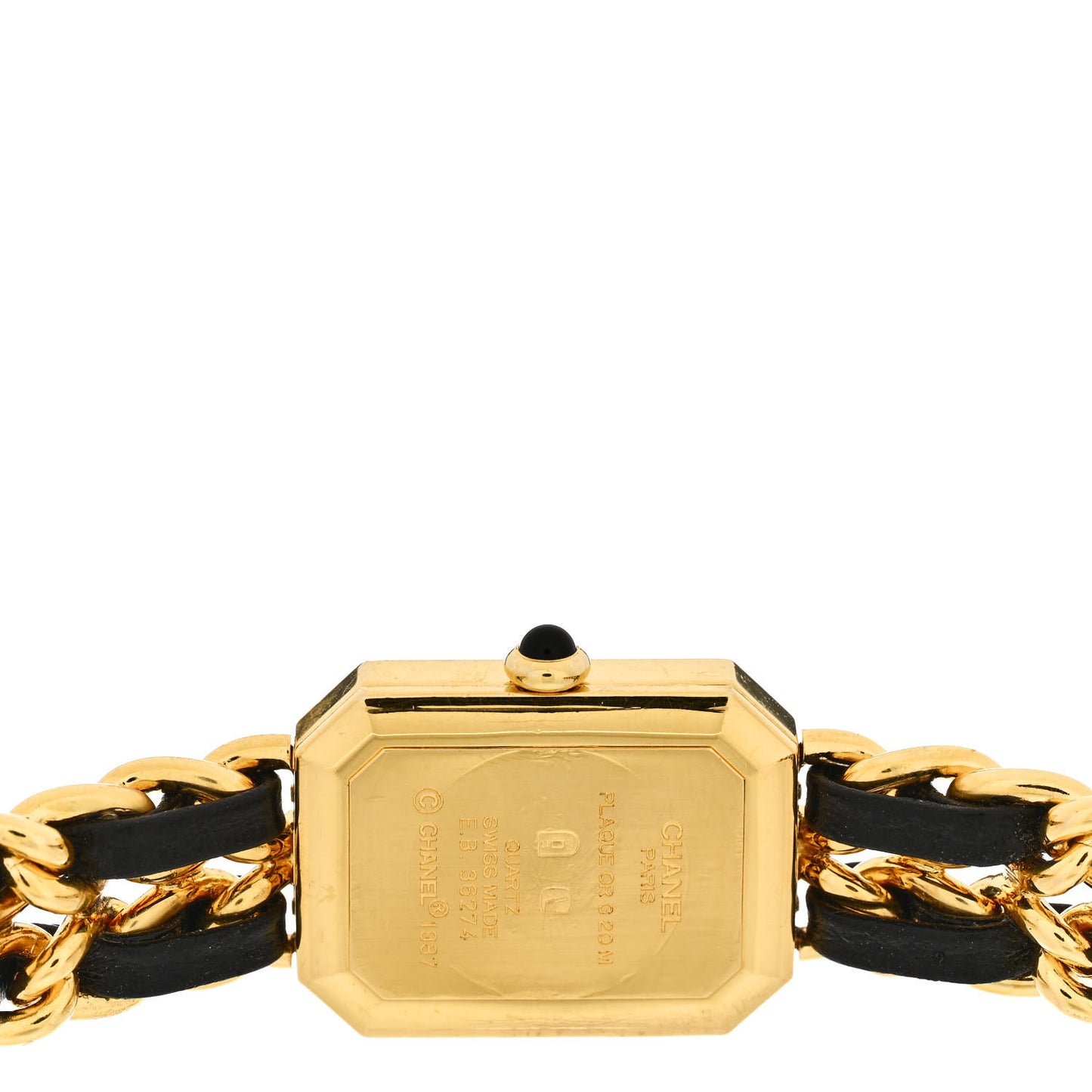Stainless Steel Lambskin 20mm Chain Premiere Quartz Watch Gold L