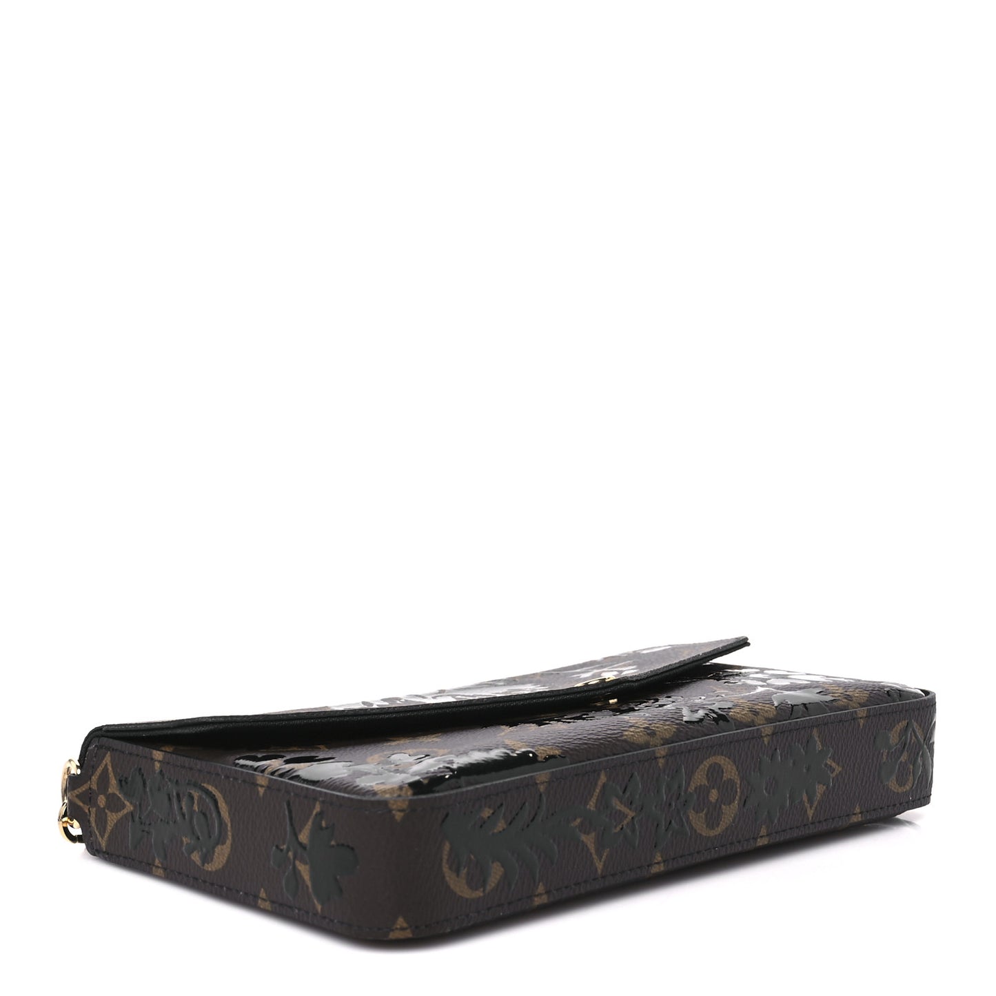 Monogram Blossom Pochette Felicie Chain Wallet Black