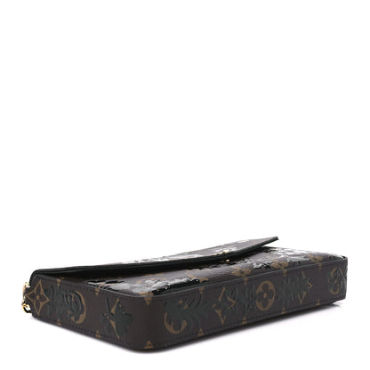 Louis Vuitton Monogram Blossom Pochette Felicie Chain Wallet Black 5 of 15