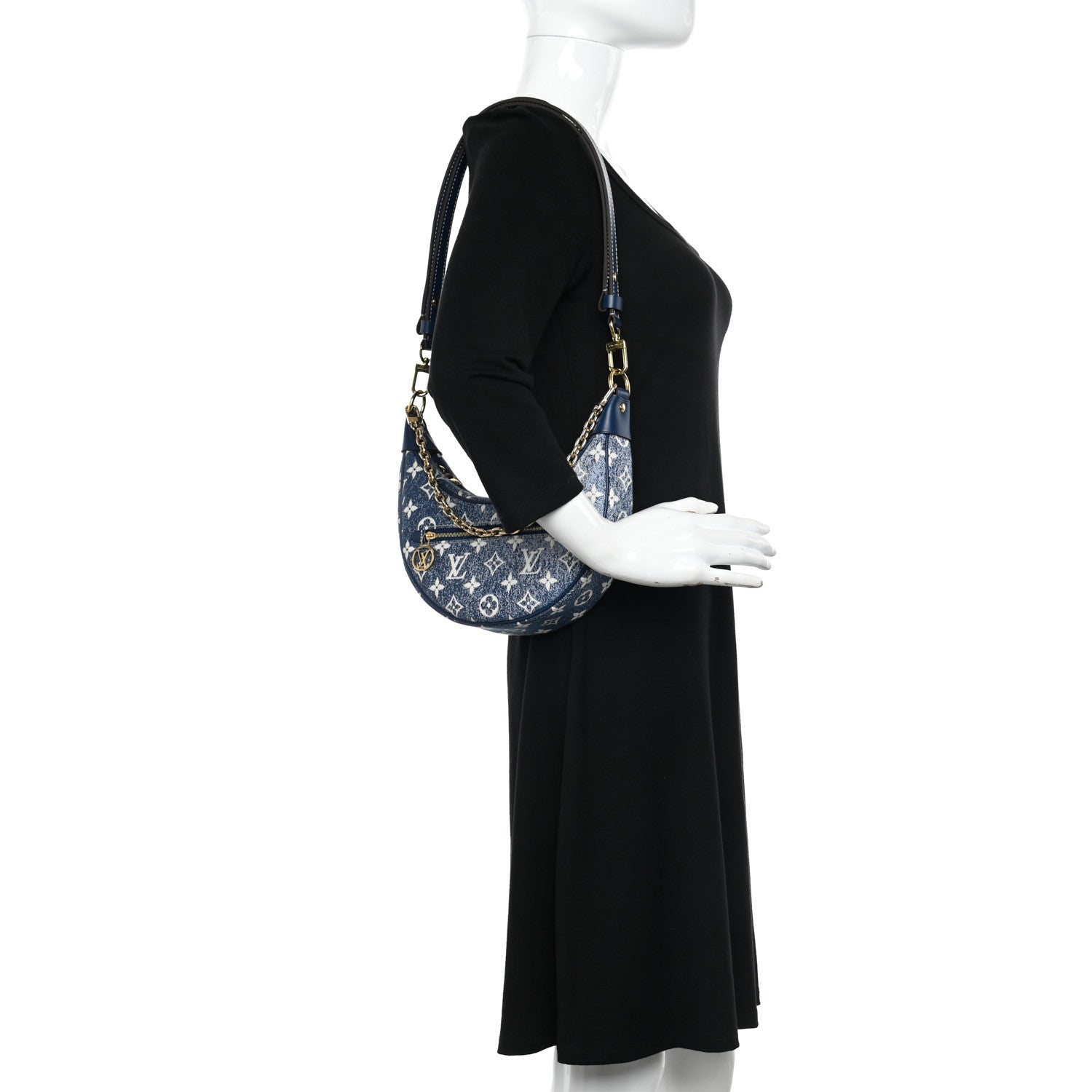 Louis Vuitton Monogram Jacquard Denim Loop Bleu 2 of 10