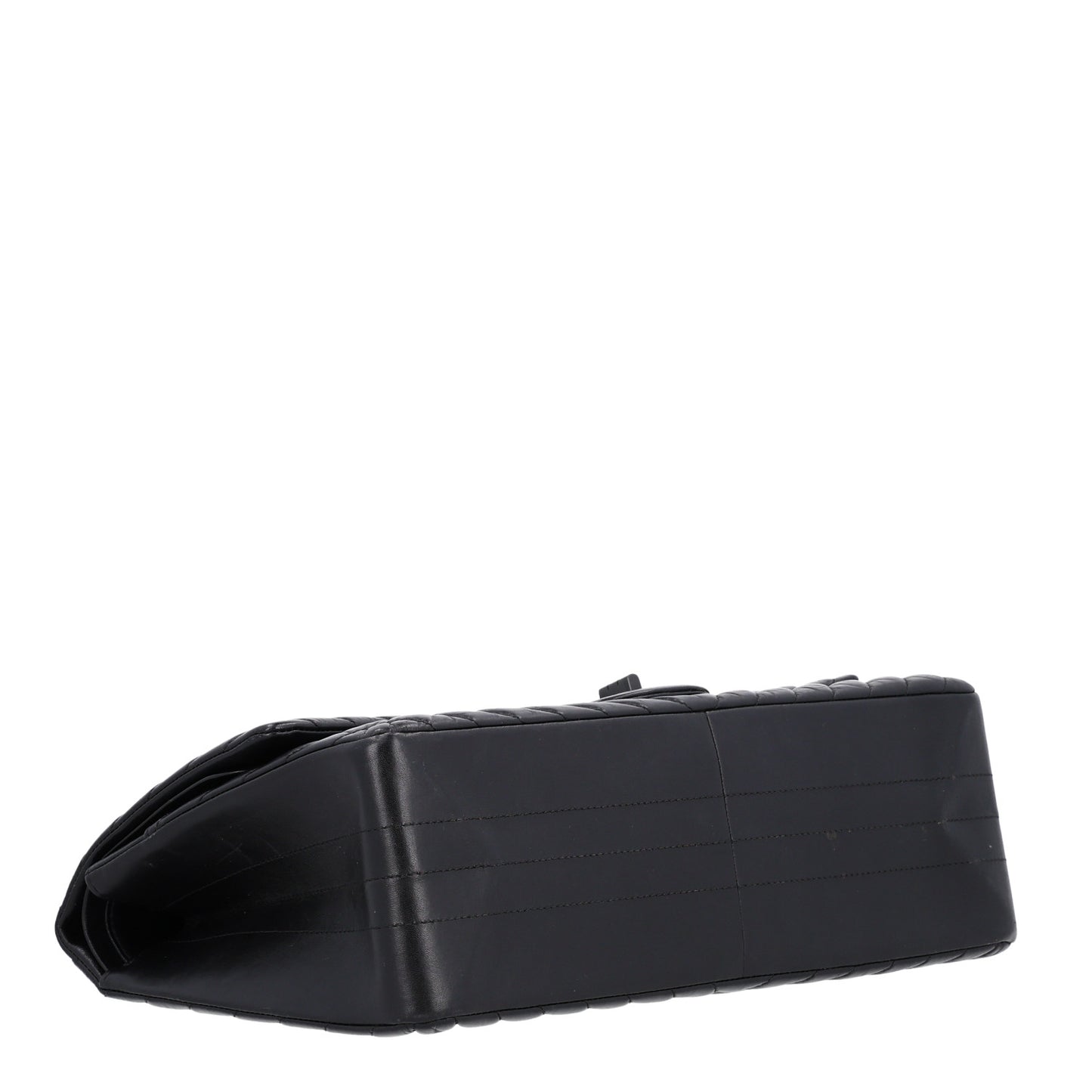 Aged Calfskin Chevron Quilted 2.55 Reissue 227 Flap So Black