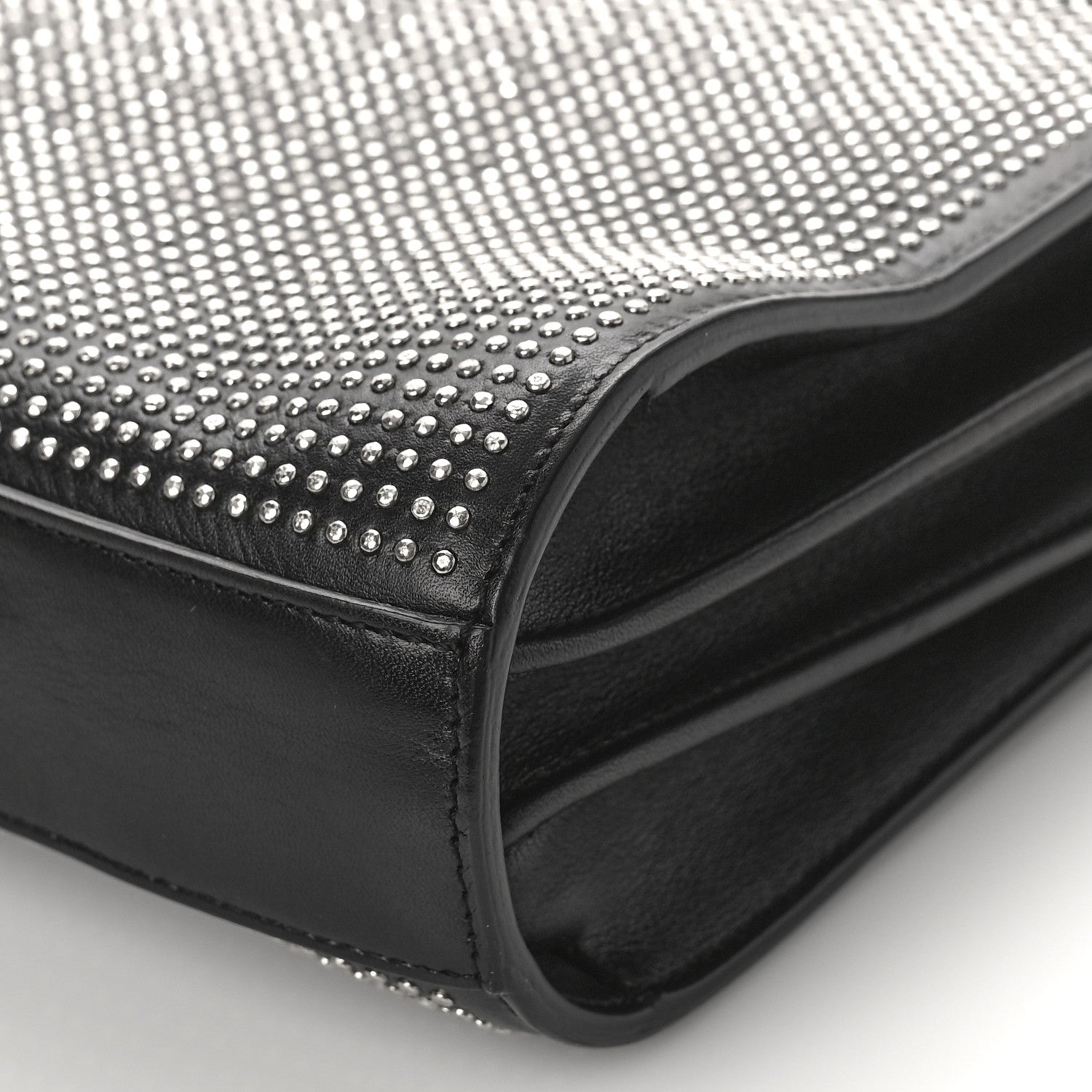 Saint Laurent Calfskin Stud Sac De Jour Clutch Black 9 of 9