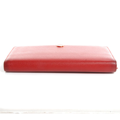 Chanel Calfskin Yen Wallet Red 6 of 9