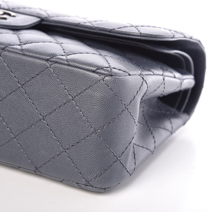 Chanel Caviar Quilted Jumbo Double Flap Blue 7 of 11
