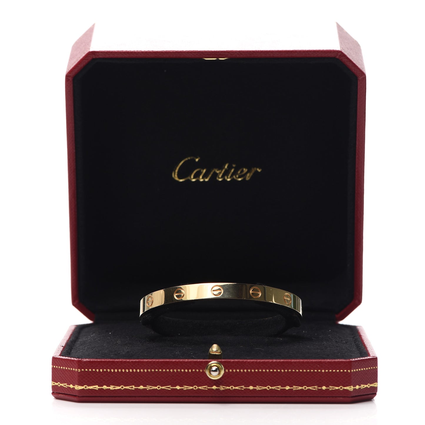 18K Yellow Gold LOVE Cuff Bracelet 18