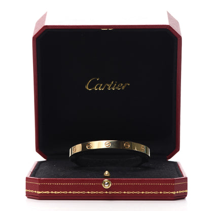 Cartier 18K Yellow Gold LOVE Cuff Bracelet 18 6 of 6
