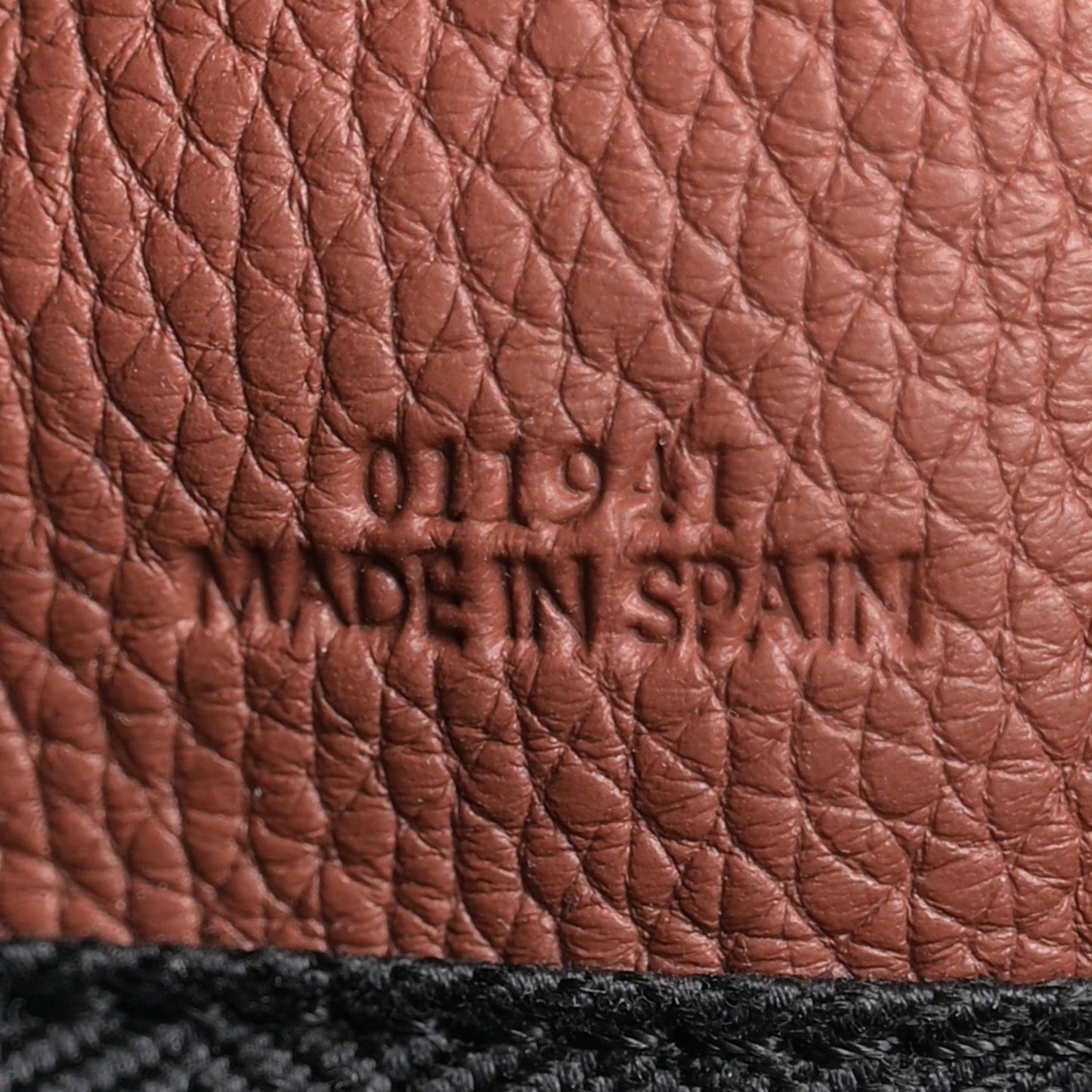 Grained Calfskin Large Puzzle Bag Brown