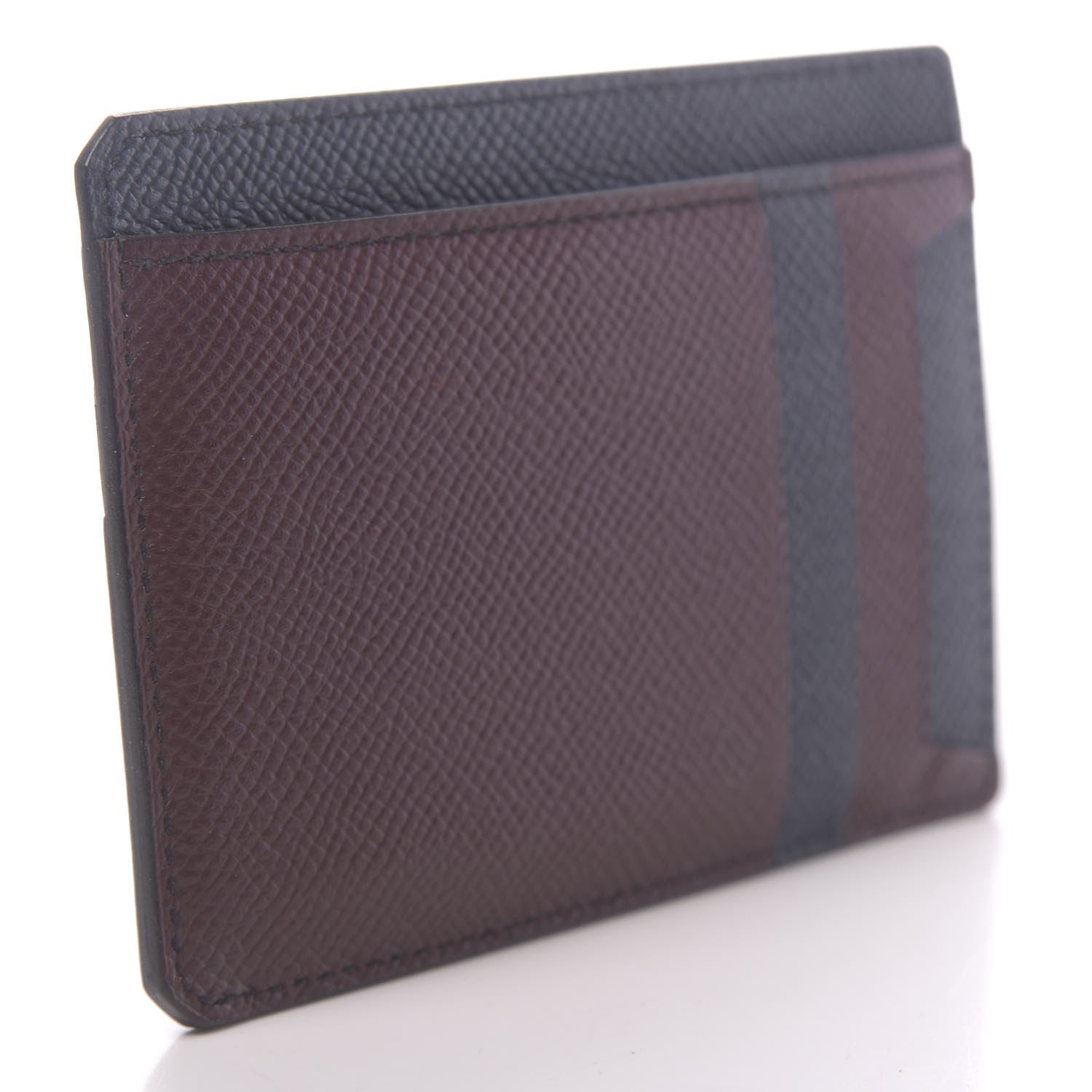 Hermes Epsom City 8CC Colorblock Card Holder Bleu Indigo Bordeaux 3 of 7
