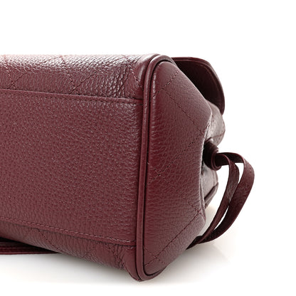 Chanel Grained Calfskin Stitched Urban Essentials Small Shopping Bag Burgundy 10 of 10