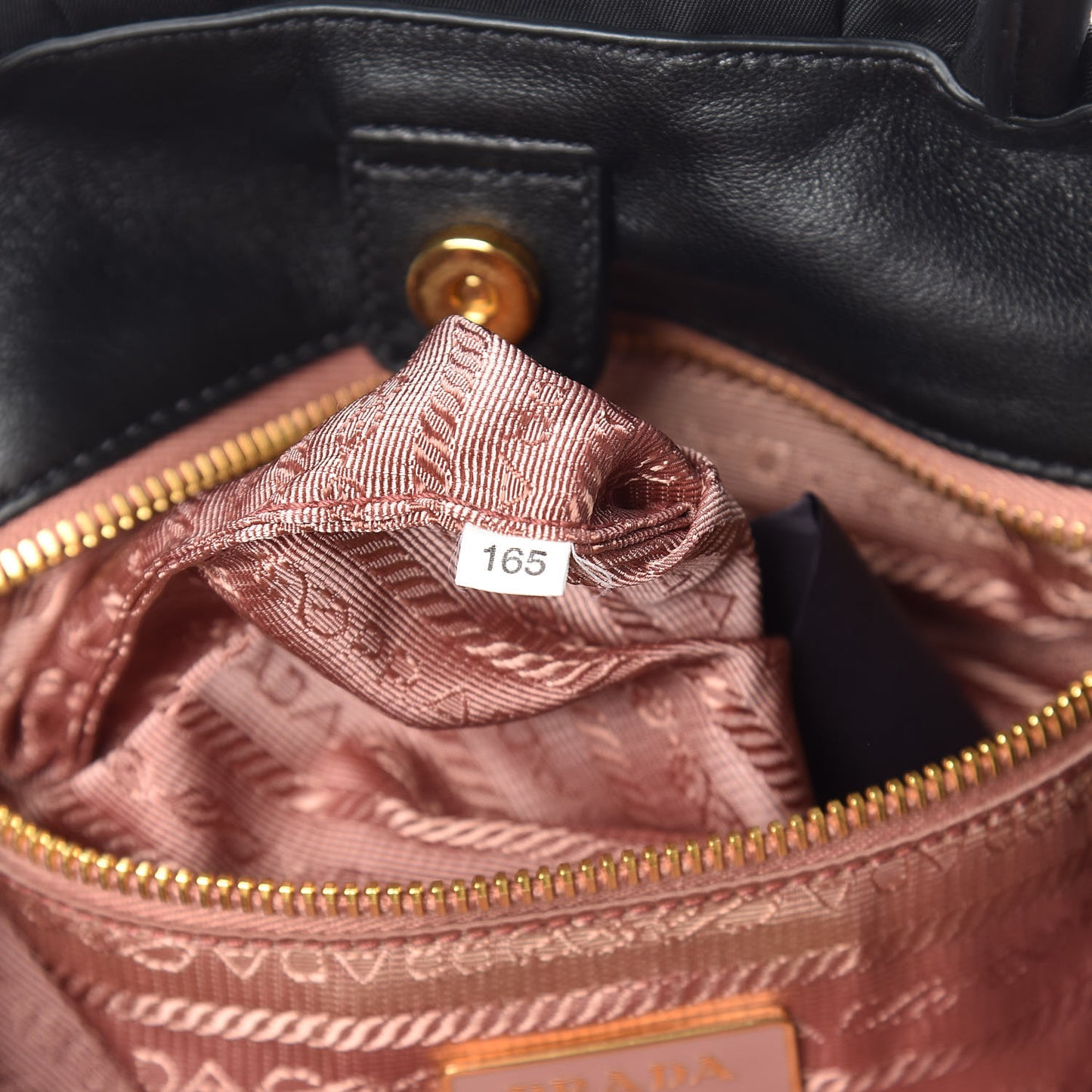 Nylon Tessuto Fiocco Bow Tote Black