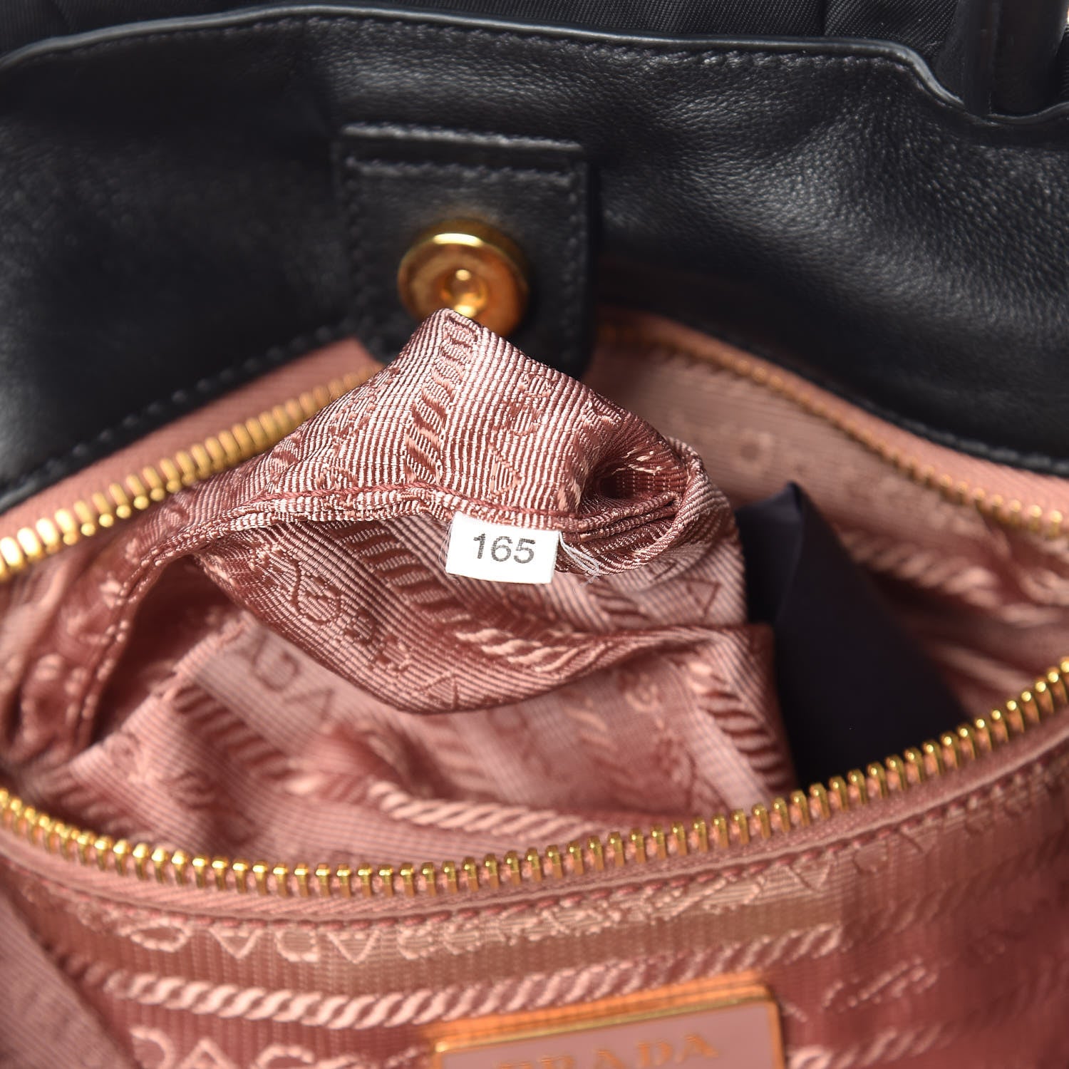 Prada Nylon Tessuto Fiocco Bow Tote Black 9 of 10