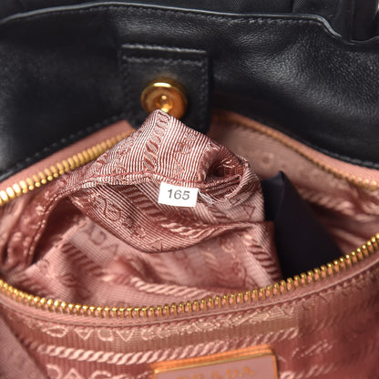 Prada Nylon Tessuto Fiocco Bow Tote Black 9 of 10