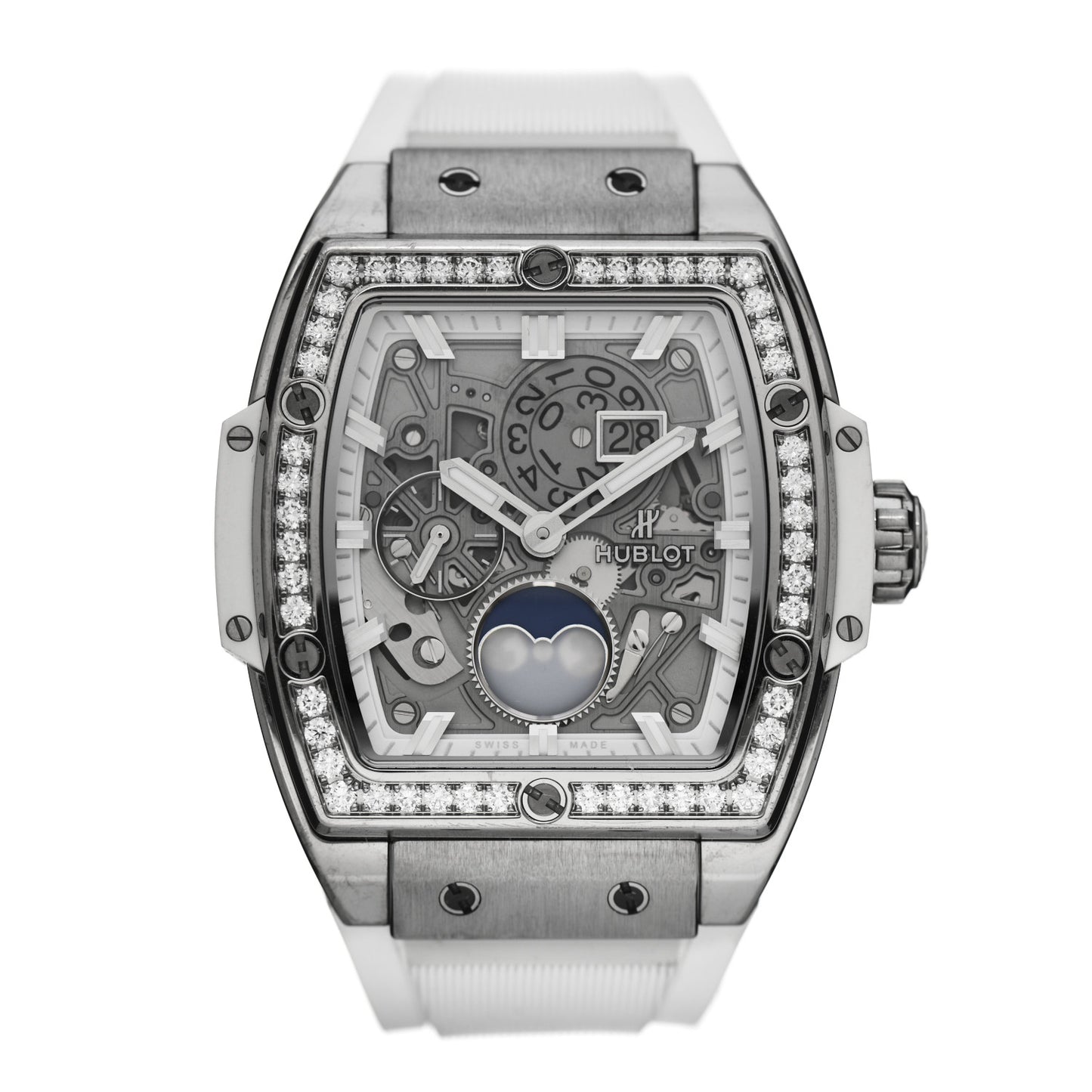 Titanium Rubber Diamond Bezel 42mm Spirit of Big Bang Automatic Watch 647.NE.2070.RW.1204