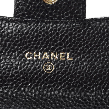 Chanel Caviar Quilted Flap Card Holder Black 6 of 9