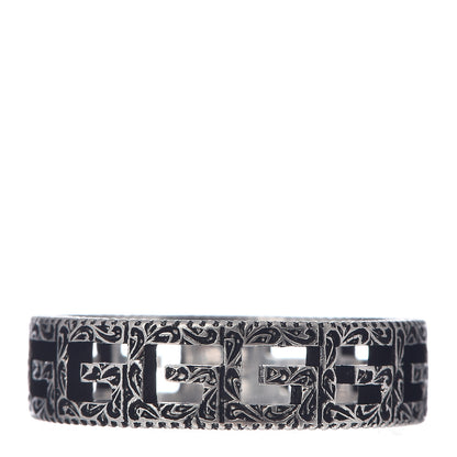 Gucci Sterling Silver Narrow Square G Band Ring 66 11.5 1 of 4