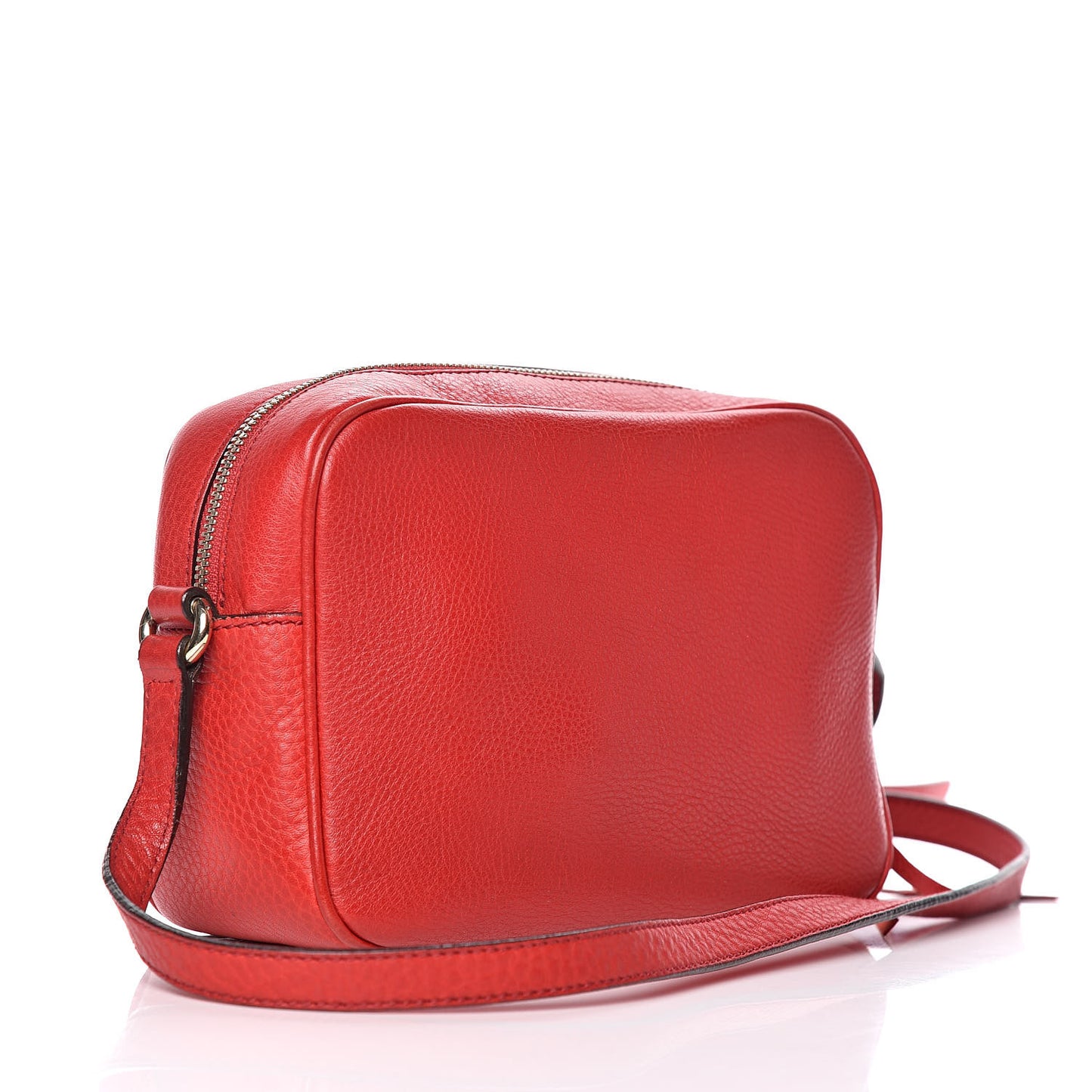 Pebbled Calfskin Small Soho Disco Bag Tabasco Red