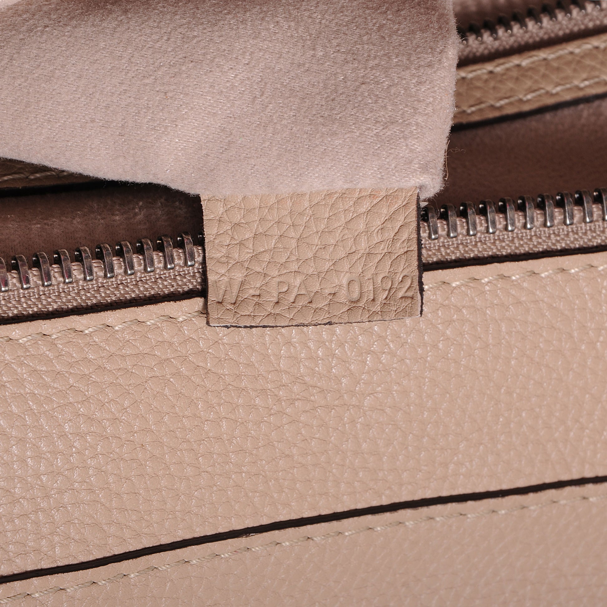Celine Drummed Calfskin Mini Luggage Dune 7 of 7