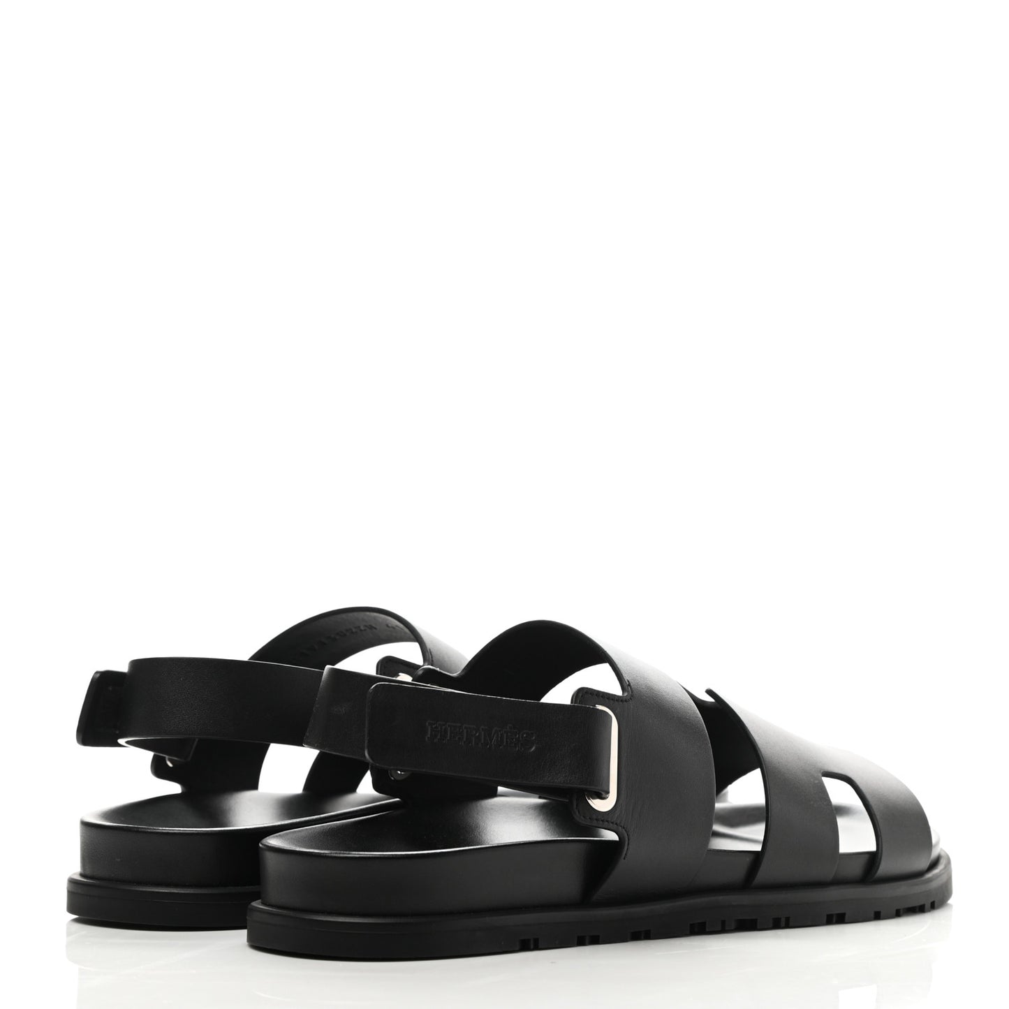 Calfskin Mens Takara Sandals 41.5 Black