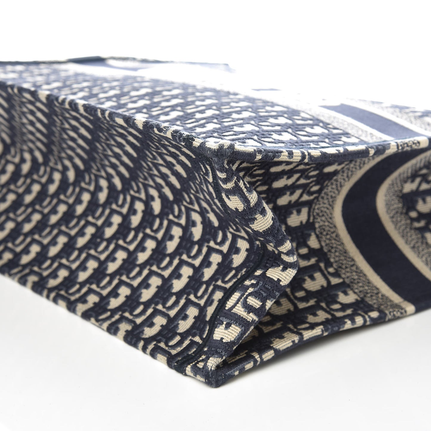 Oblique Book Tote Blue Multicolor