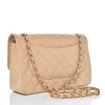 Chanel Caviar Quilted Jumbo Double Flap Beige Clair 3 of 7