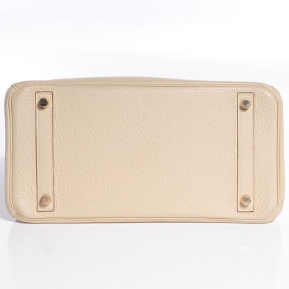 Hermes Taurillon Clemence Birkin 30 Parchemin 18 of 25