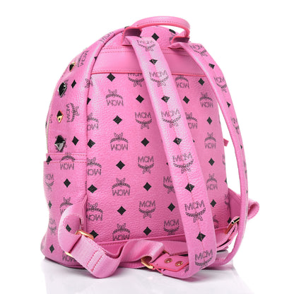 MCM Visetos Studded Small Stark M Backpack Pink 2 of 14