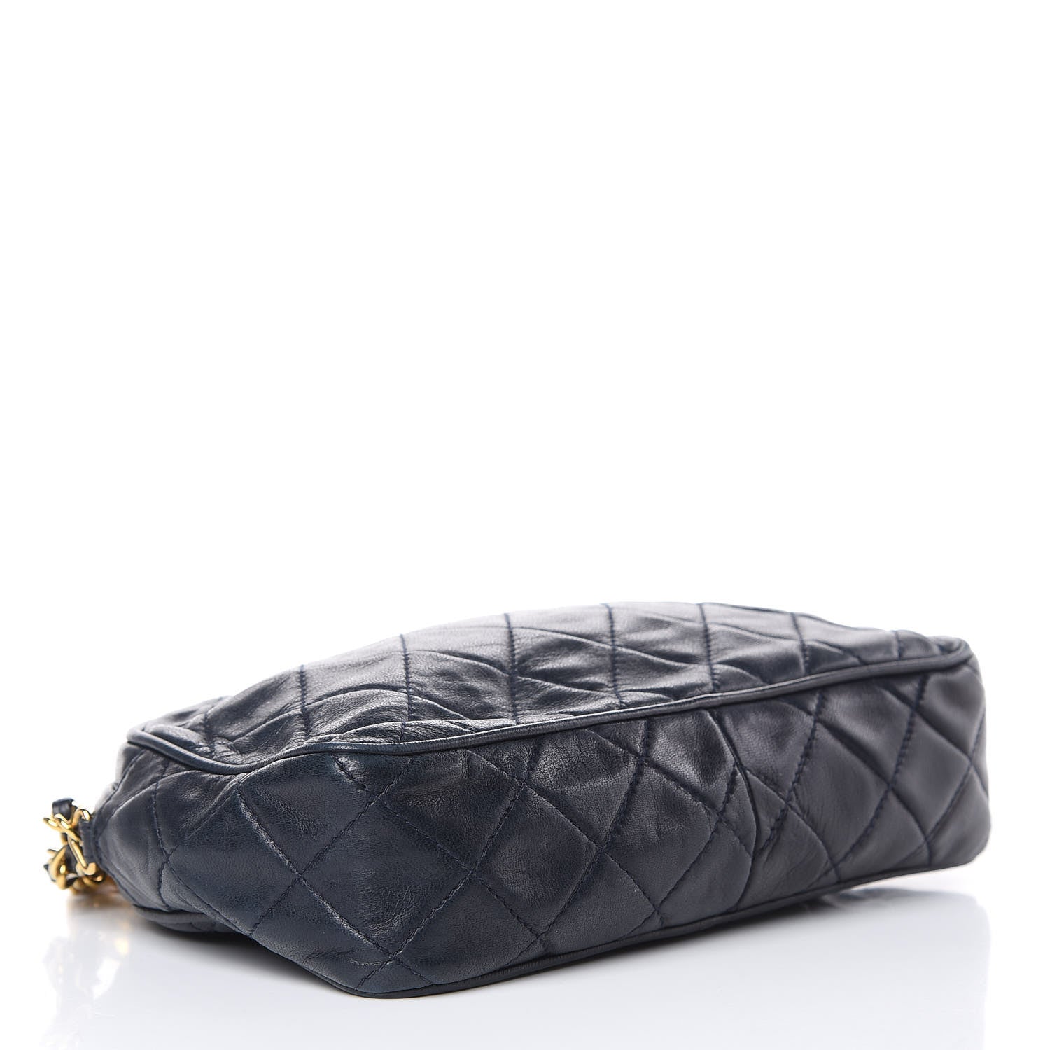 Chanel Lambskin Quilted Tassel Camera Case Navy 4 of 15