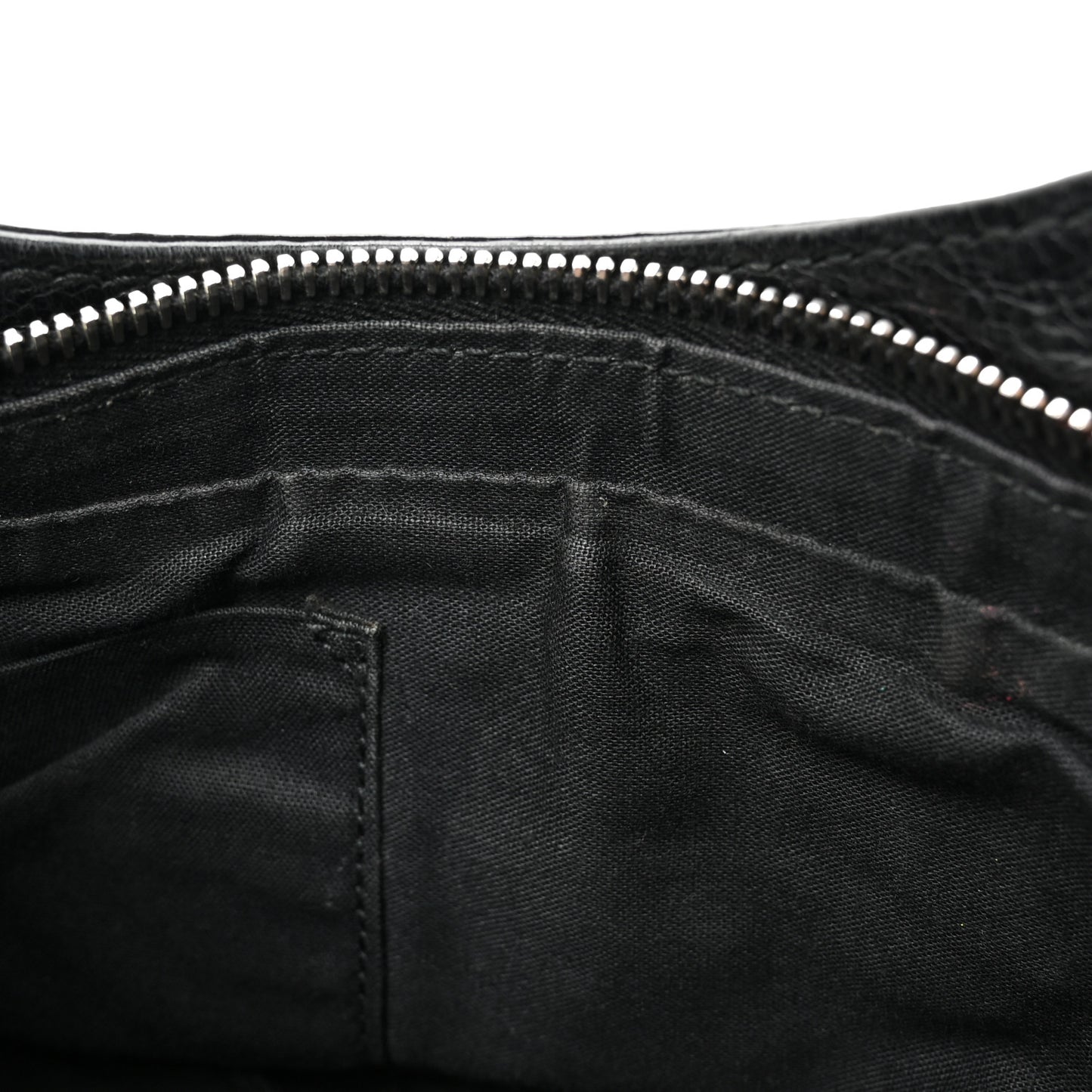 Agneau Giant 12 Silver Hardware Hip Black