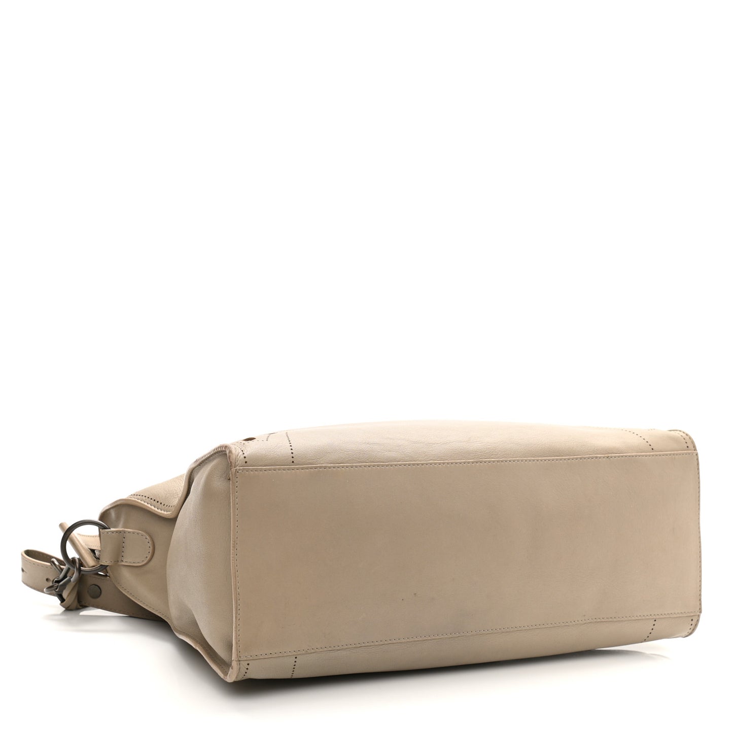 Veau Soyeux Perforated Blackout Hardware City Gris Cendre