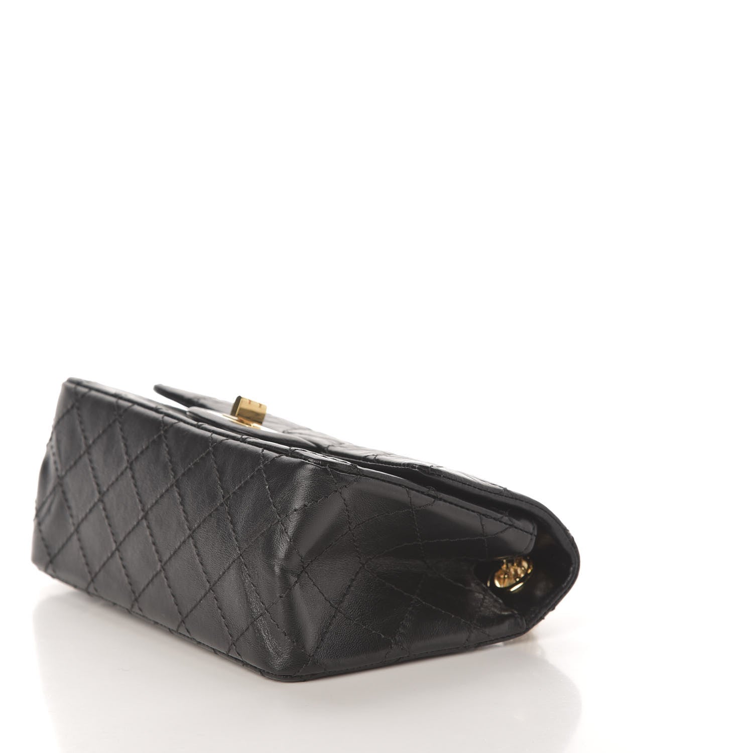 Chanel Aged Calfskin Quilted 2.55 Reissue Mini Flap Black 7 of 11