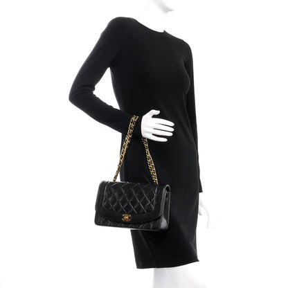 Chanel Lambskin Quilted Medium Single Flap Black 2 of 8