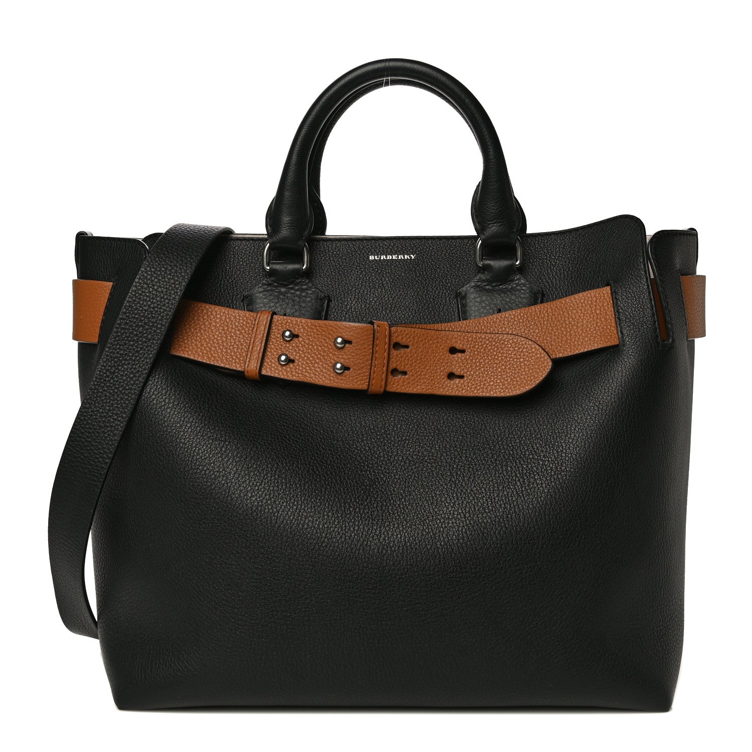 Burberry Soft Grain Calfskin Medium Belt Bag Black 1 of 11
