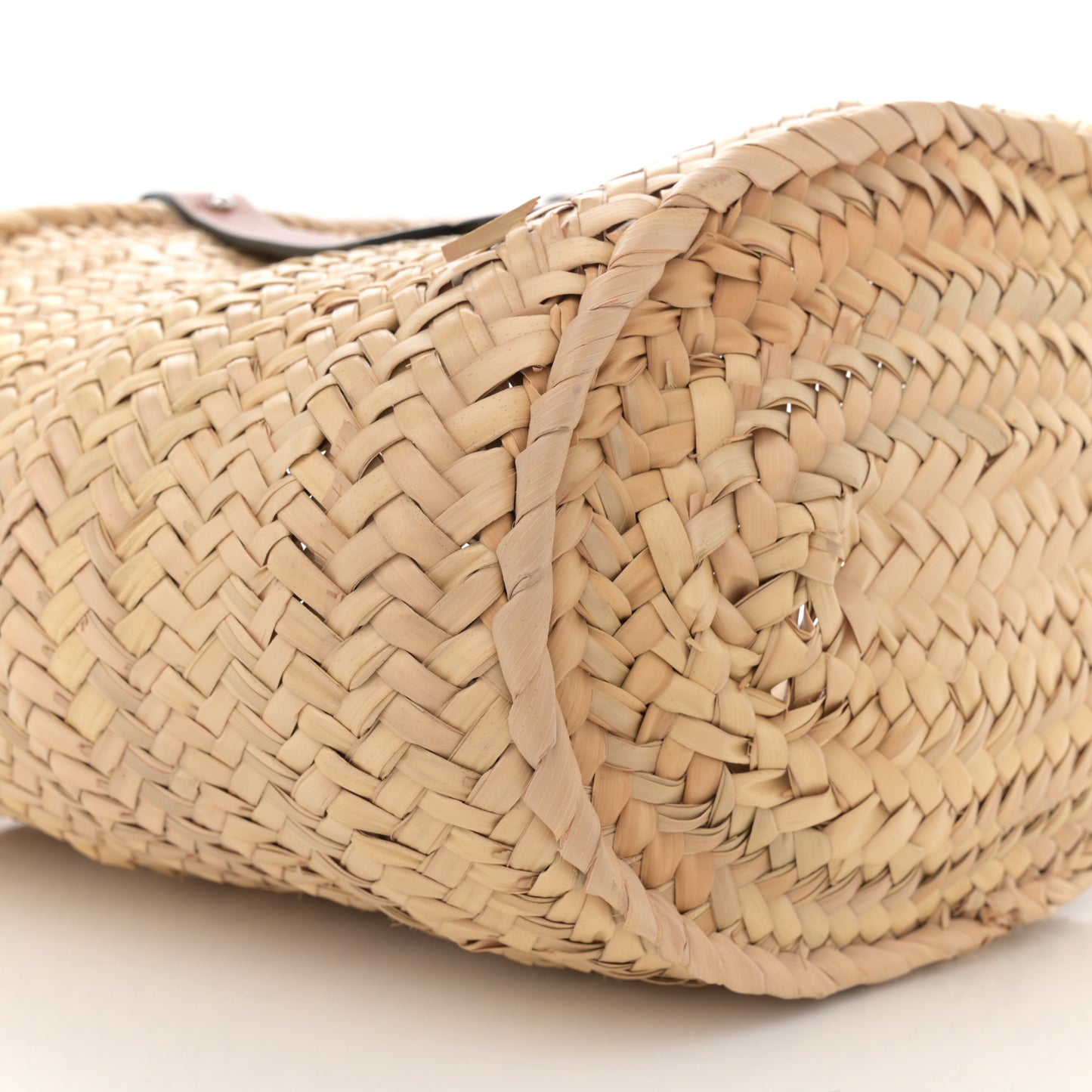 Raffia Basket Tote Bag Natural Tan