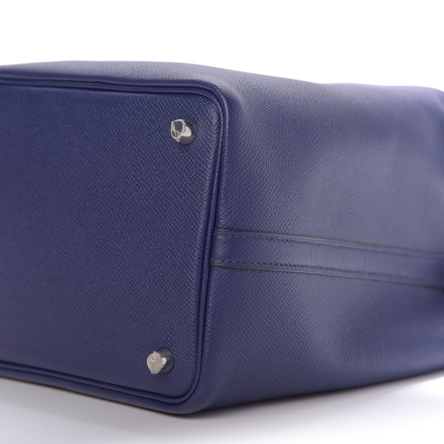 Epsom Tressage De Cuir Picotin Lock 18 PM Bleu Encre Brique Black