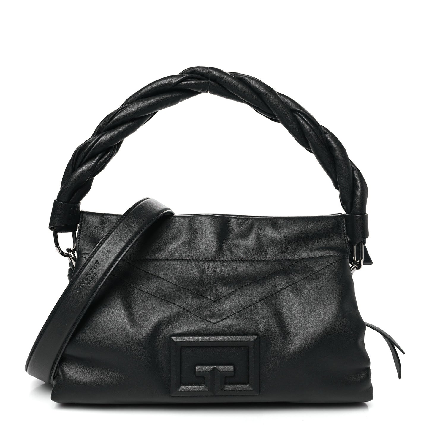 Calfskin Medium ID93 Satchel Storm Grey